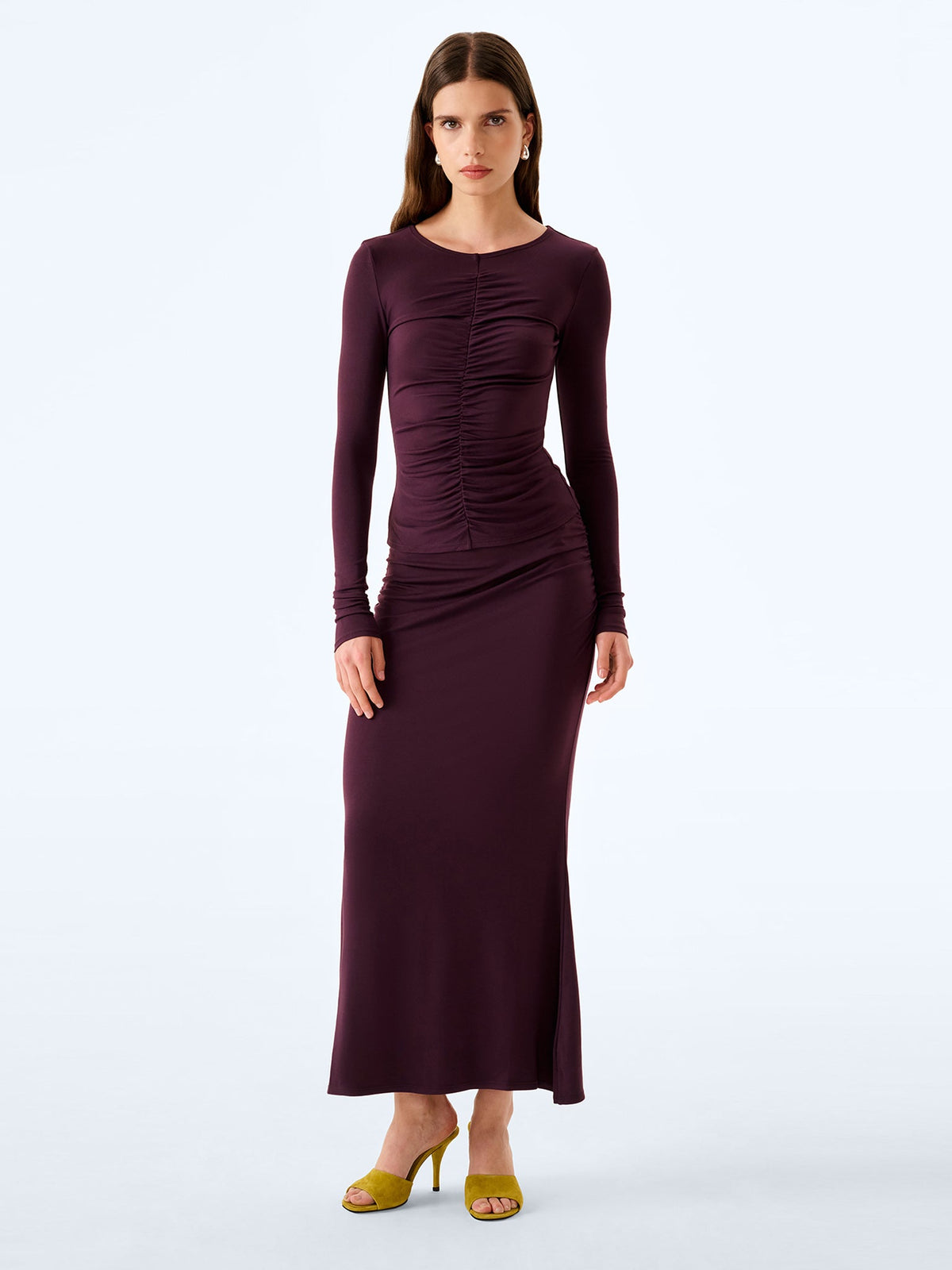 Careen Skirt in Aubergine