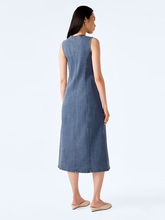 Carter Dress in Light Wash