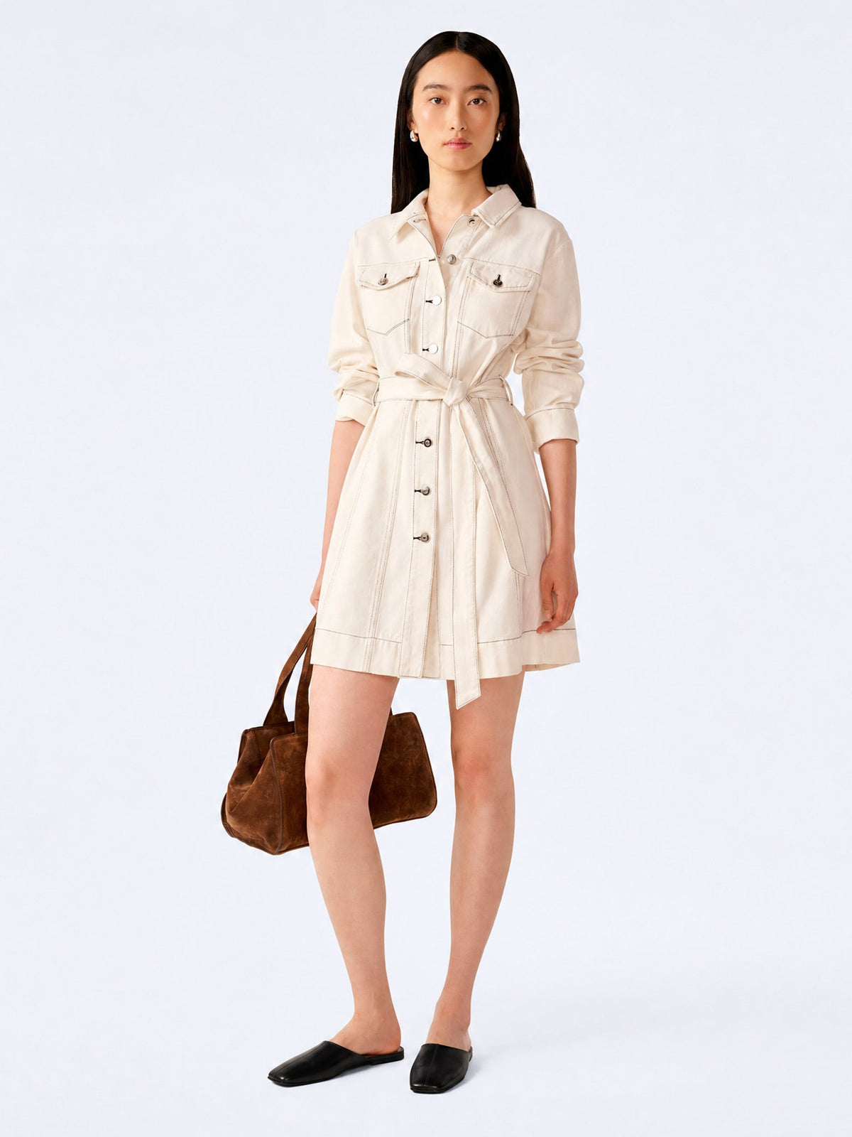 Vera Dress in Ecru