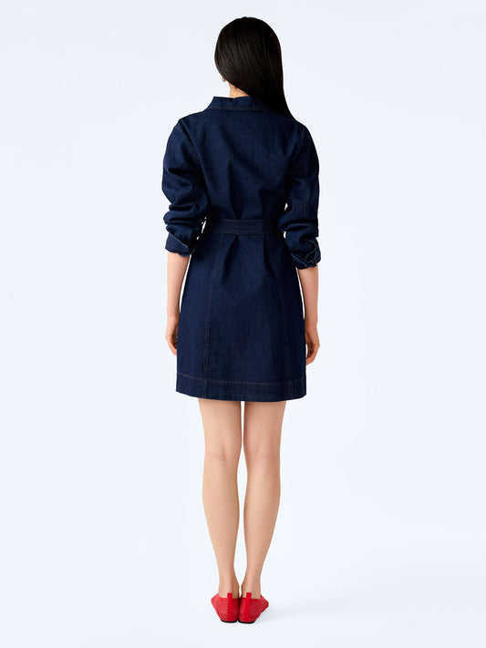 Vera Dress in Indigo