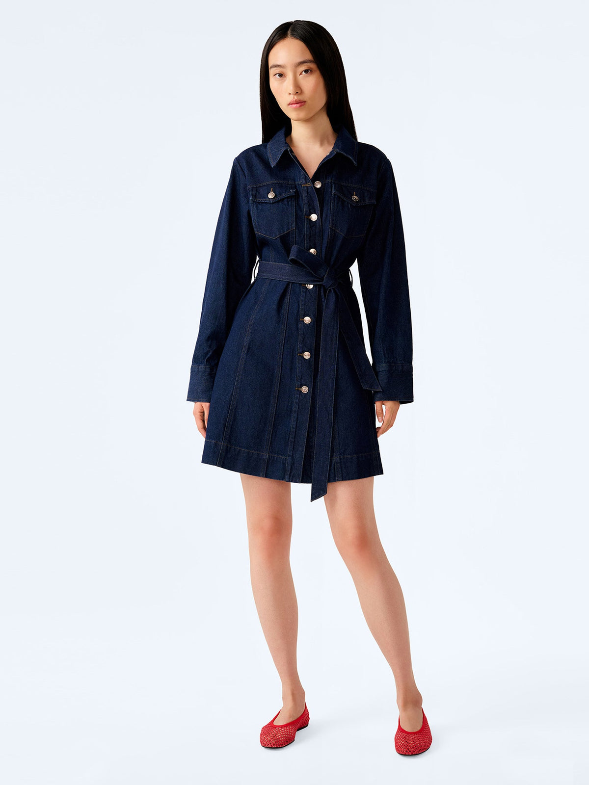 Vera Dress in Indigo