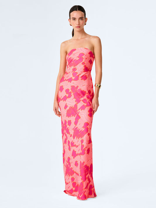 Amdra Dress in Sunset Blur Print