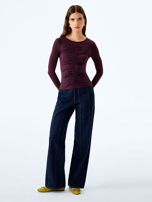 Arbor Top in Aubergine