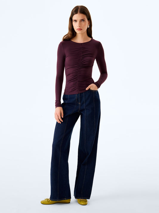 Arbor Top in Aubergine