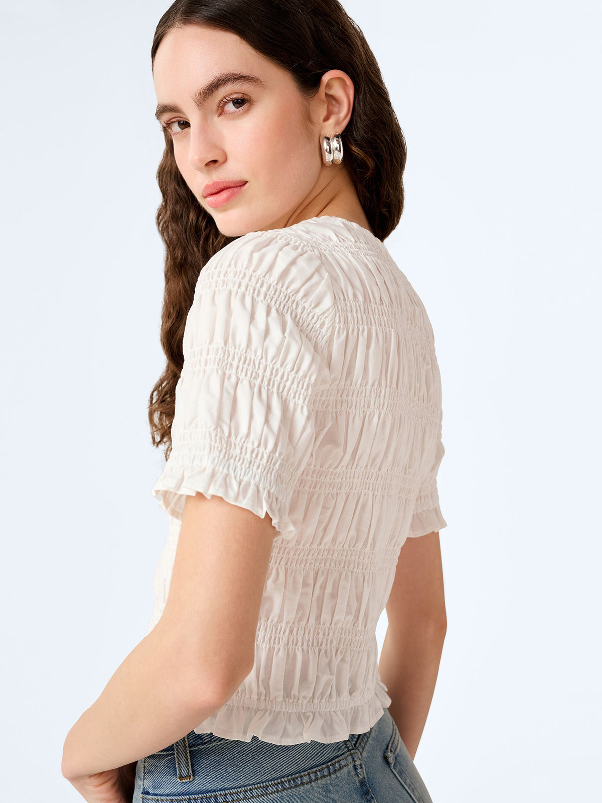 Burke Top in White