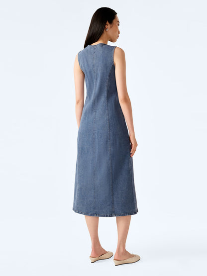 Carter Dress in Light Wash