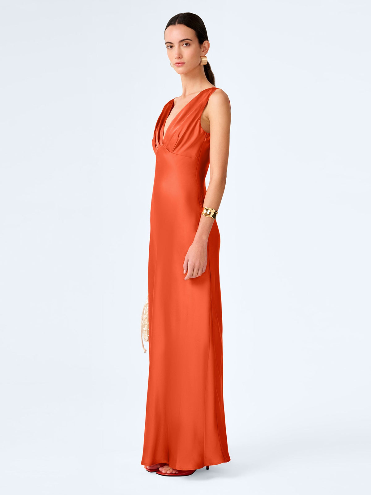 Casey Dress in Burnt Orange