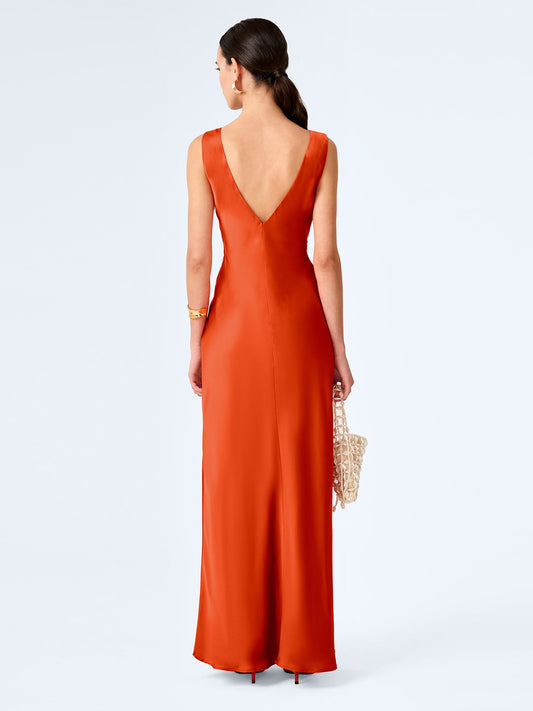 Casey Dress in Burnt Orange