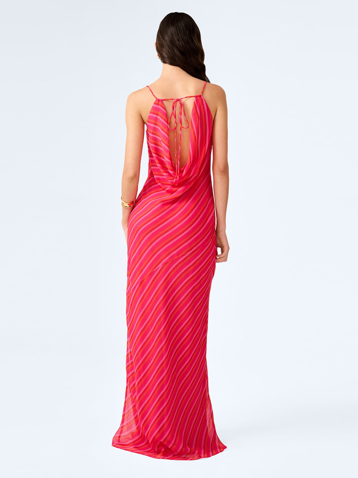 Koko Dress in Pink and Orange