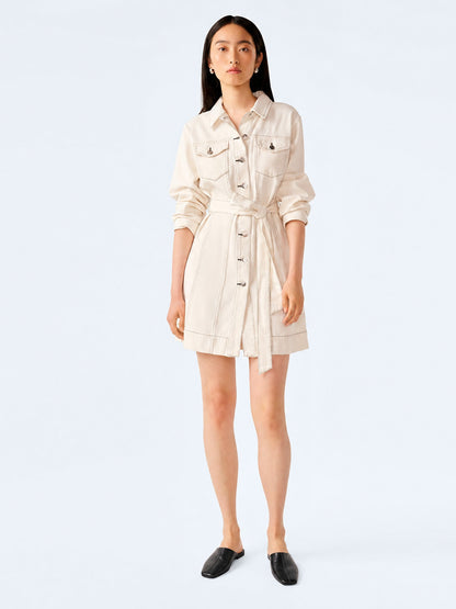 Vera Dress in Ecru