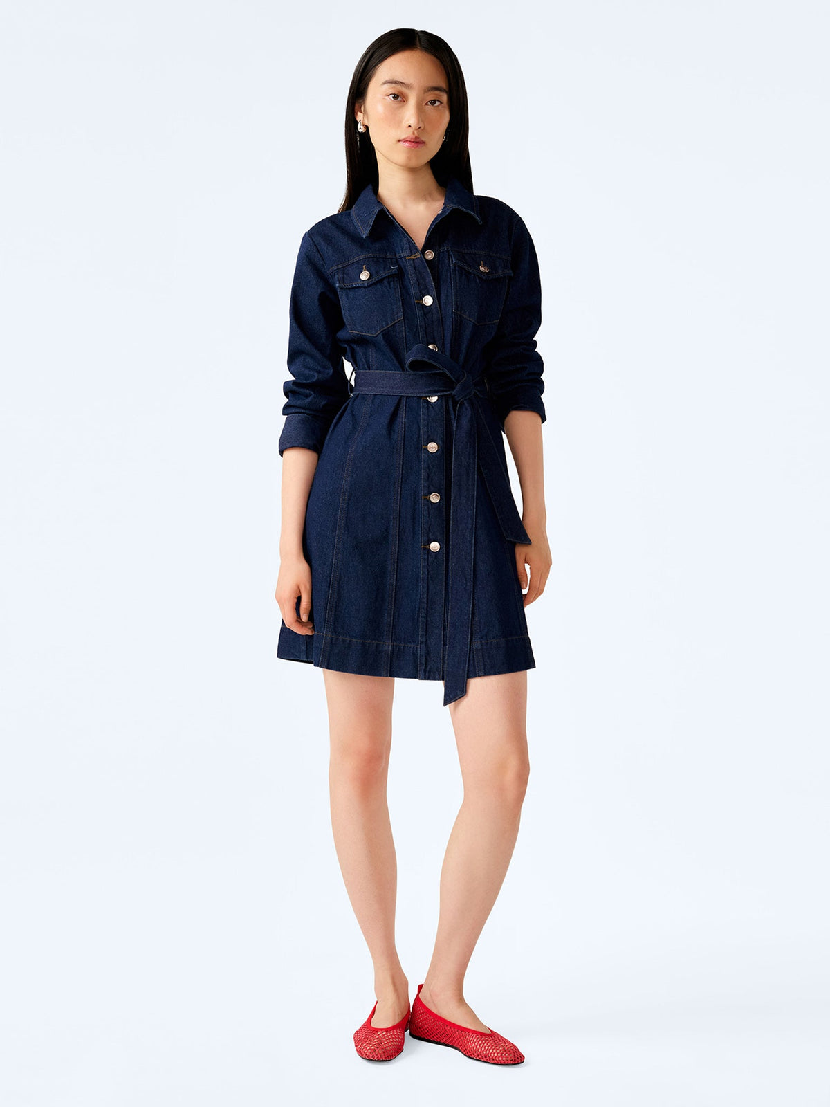 Vera Dress in Indigo